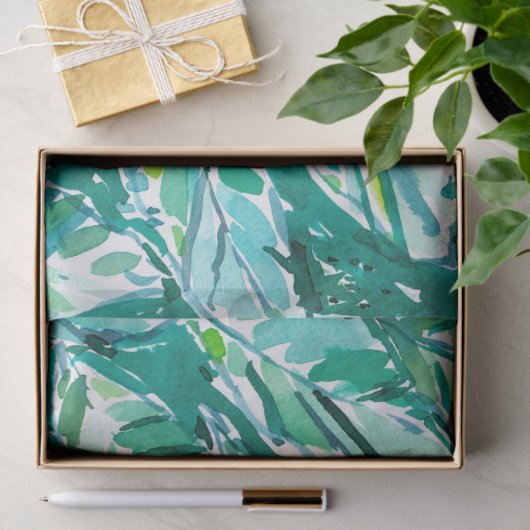 BANANA LEAF OERWOUD Green Tropical Tissuepapier (Geschenk)