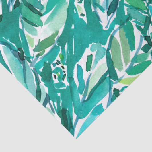 BANANA LEAF OERWOUD Green Tropical Tissuepapier (Detail)