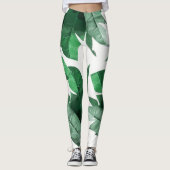 Banana Leaf Print Leggings (Voorkant)