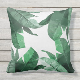 Banana Leaf Print Outdoor Sierkussen