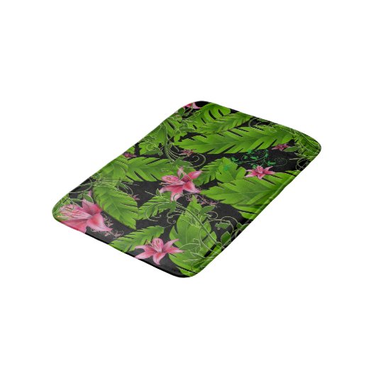 Banana Leaf Tropical Home Decor Bath Mat (Gekanteld)