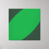 BANANA LEAF Tropische Twee Tone Groene Moderne Cur Canvas Afdruk (Voorkant)