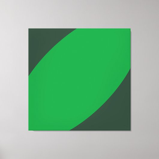 BANANA LEAF Tropische Twee Tone Groene Moderne Cur Canvas Afdruk (Voorkant)