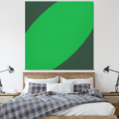 BANANA LEAF Tropische Twee Tone Groene Moderne Cur Canvas Afdruk (Insitu (Slaapkamer))