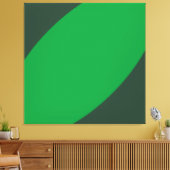 BANANA LEAF Tropische Twee Tone Groene Moderne Cur Canvas Afdruk (Insitu (Woonkamer))