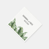 Banana Leaf Wedding Cocktail uit de middeleeuwen Servet (Hoek)