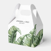 Banana Leaf Wedding Favor Box Bedankdoosjes (Achterkant)