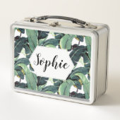 Banana Leaves Palm Tree Roestless Lunch Box (Voorkant)