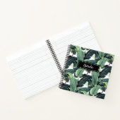 Banana Leaves Palm Tropical Small Spiral Notebook Notitieboek (Binnen)