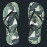 Banana Leaves Palm Tropische Dunne Bandjes Flip Fl Teenslippers<br><div class="desc">Banana Leaf Palm Tropische Dunne Bandjes Flip Flops</div>