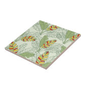 Banana Leaves Retro Oerwoud Ceramic Tegel Tegeltje (Zijkant)