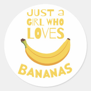 Banana Love Ronde Sticker