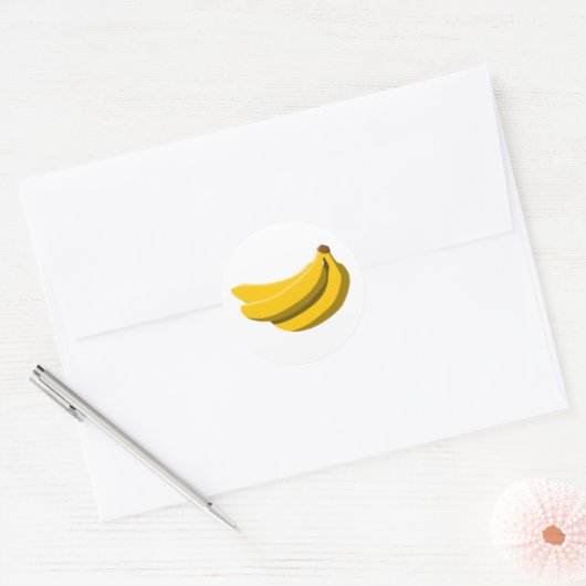Banana Madness! Ronde Sticker (Envelop)