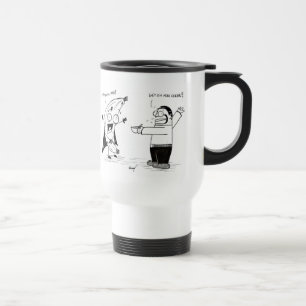 Banana Man Funny Cartoon Travel Mug Reisbeker