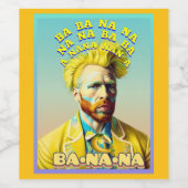 BANANA MAN WIJN ETIKET (Enkel label)