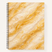 Banana Milkshake Marble Texture Design Notitieboek (Voorkant)