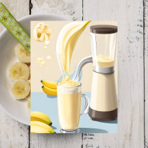 Banana Milkshake, Postcrossing Briefkaart