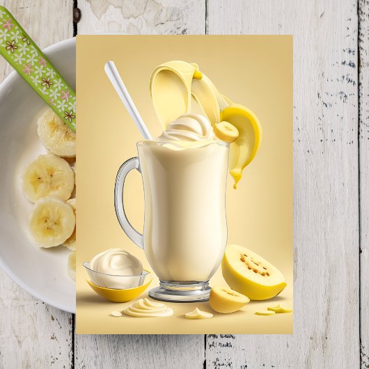 Banana Milkshake, Postcrossing Briefkaart