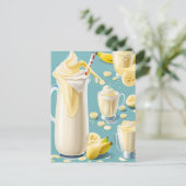 Banana Milkshake, Postcrossing Briefkaart (Staand voorkant)