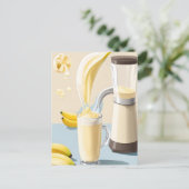 Banana Milkshake, Postcrossing Briefkaart (Staand voorkant)