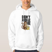 Banana Monkey – Funny Cartoon Eating Humor Design Hoodie (Voorkant)