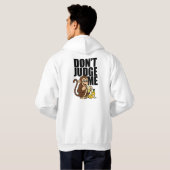 Banana Monkey – Funny Cartoon Eating Humor Design Hoodie (Achterkant volledig)
