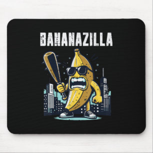 Banana Monster Bananazilla Funny Fruit Meme Mannen Muismat