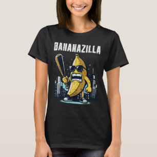 Banana Monster Bananazilla Funny Fruit Meme Mannen T-shirt