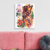 Banana Moon Over Turquoise Seas Canvas Afdruk (Insitu (Woonkamer))