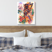 Banana Moon Over Turquoise Seas Canvas Afdruk (Insitu (Slaapkamer))