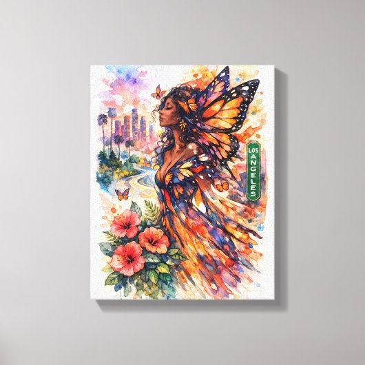 Banana Moon Over Turquoise Seas Canvas Afdruk (Voorkant)