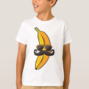 Banana Mustache Sunbribribril Face Funny Fruit Coo T-shirt
