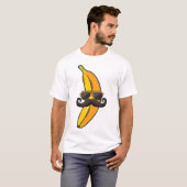 Banana Mustache Sunbribribril Face Funny Fruit Coo T-shirt (Voorkant volledig)