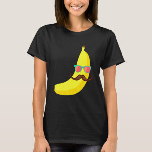Banana Mustache Sunbril Summer Vacation Tropic T-shirt