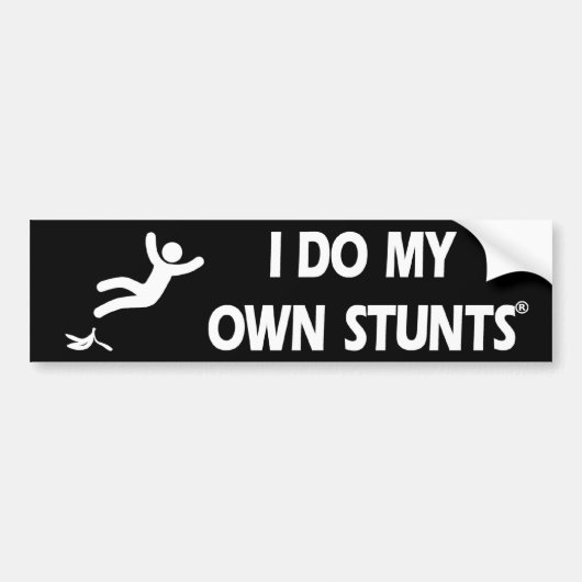 Banana My Ewn Stunts Bumpersticker (Voorkant)