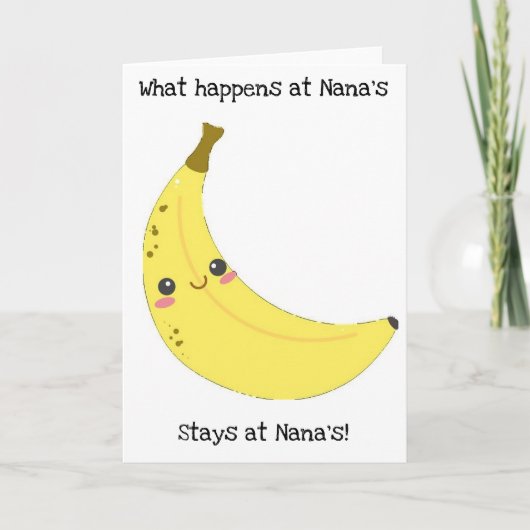 Banana Nana Kaart (Voorkant)