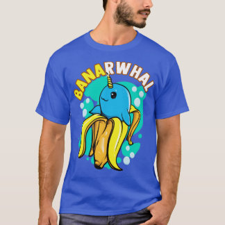 Banana Narwhal Banarwhal Funny Food Creaters T-shirt