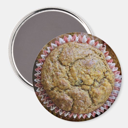 Banana Nut Muffin Food Magnet (Voorkant / Achterkant)