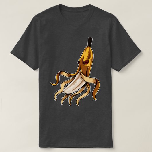 Banana Octopus Underwater Vitaminen T-shirt (Design voorkant)