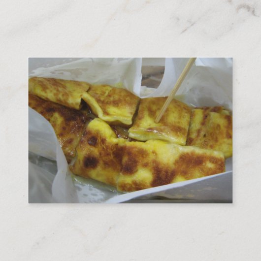 Banana Pancake [Roti Kluai Khai] Thai Street Food Visitekaartje (Achterkant)