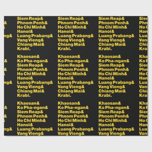 Banana Pancake Trail/Circuit Cadeaupapier (Vlak)