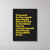 Banana Pancake Trail/Circuit Canvas Afdruk (Voorkant)