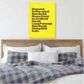 Banana Pancake Trail/Circuit Canvas Afdruk (Insitu (Slaapkamer))