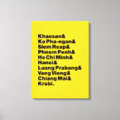 Banana Pancake Trail/Circuit Canvas Afdruk (Voorkant)