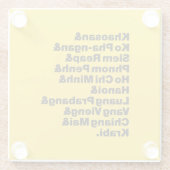 Banana Pancake Trail/Circuit Glazen Onderzetter (Achterkant)