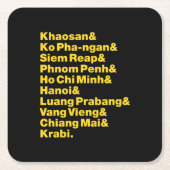 Banana Pancake Trail/Circuit Kartonnen Onderzetters (Voorkant)