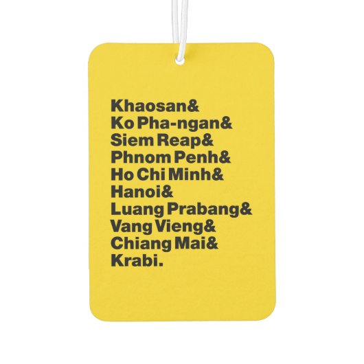 Banana Pancake Trail/Circuit Luchtverfrisser (Achterkant)