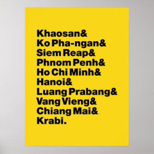 Banana Pancake Trail/Circuit Poster