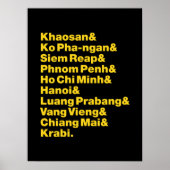 Banana Pancake Trail/Circuit Poster (Voorkant)