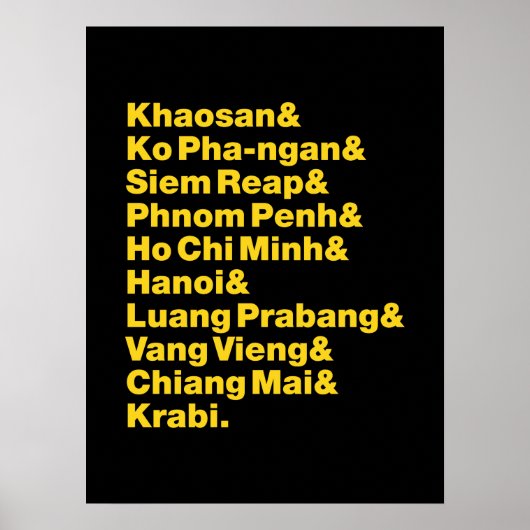 Banana Pancake Trail/Circuit Poster (Voorkant)